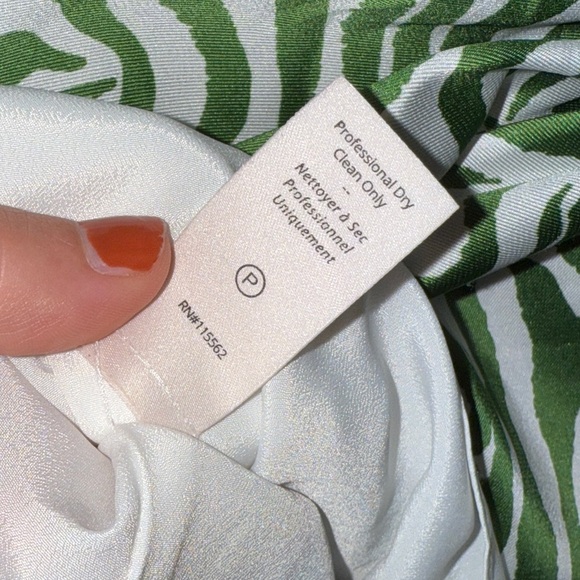 NWOT Cinq a Sept Kacy Green Zebra Print Silky Dress Size 4 - Picture 5 of 13